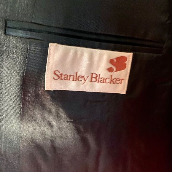 Gray Stanley Blacker Sports Coat 44R - Picture 3 of 5